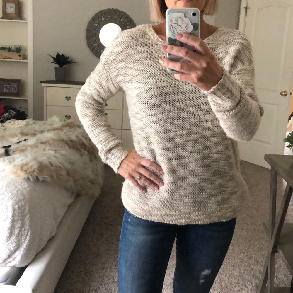 Open back sweater